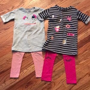 Gymboree sweater dress/ legging bundle(2) 4t